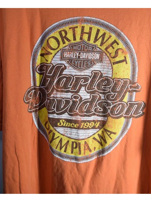 Harley-Davidson 3XL Orange Graphic Tee – NW HD Olympia WA Since 1994 - Image 5