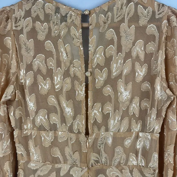 Hello Molly DAY AFFAIRS MIDI DRESS GOLD size - Image 6