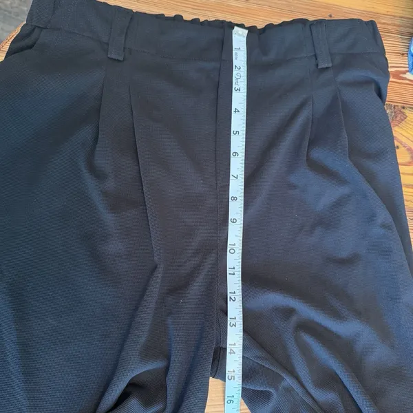 NWT Halara Flex™ High Waisted Wide Leg‎ Waffle Work Pants Pull On PXL Black - Image 9