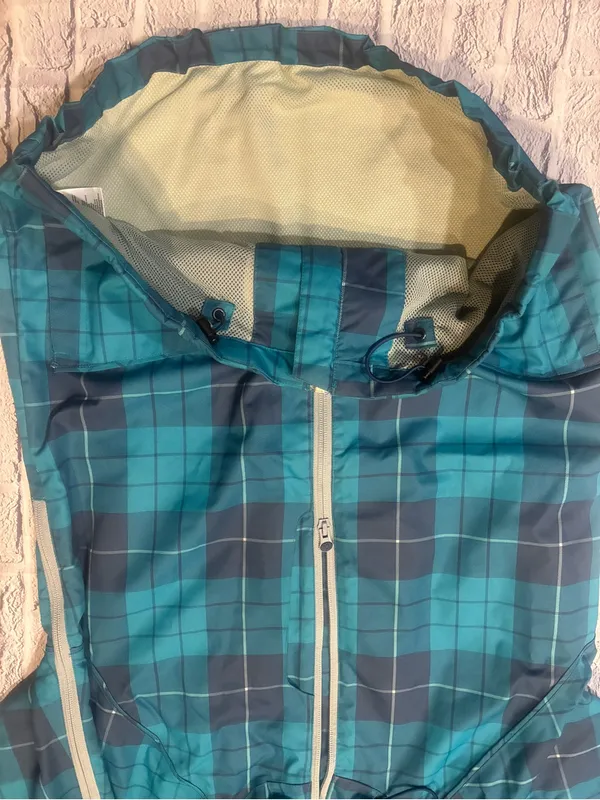 Burton Teal and Navy Plaid Shell‎ Jacket - Image 10