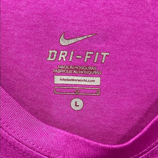 Nike Women's Magenta Tank Top with Metallic Logo - Image 2
