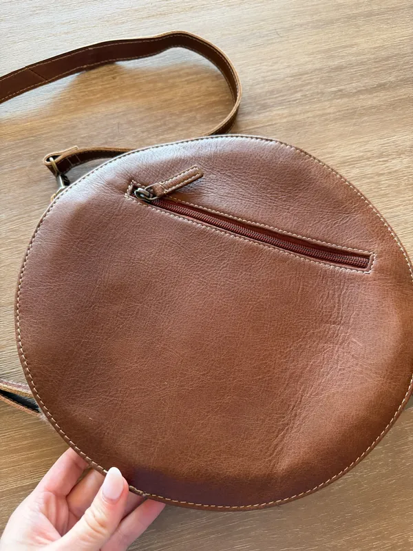 Myra Bags Geometric Patterned Crossbody Round Bag - Image 4