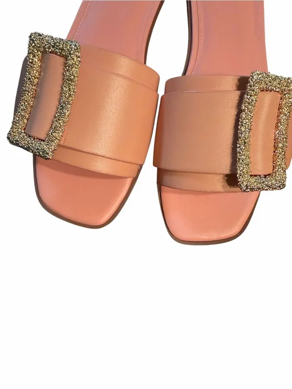 Sam Edelman Rose Pink Slip on Leather Sandals (Size 8.5M) - Image 9