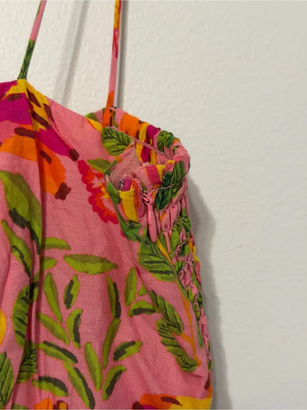 NEW Farm Rio Mixed Fruits Paradise Midi Dress Size XS NWOT Tropical Cotton - Image 7
