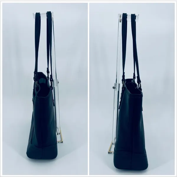 Frye and Co. Black Core Tote Bag Faux Leather - Image 9