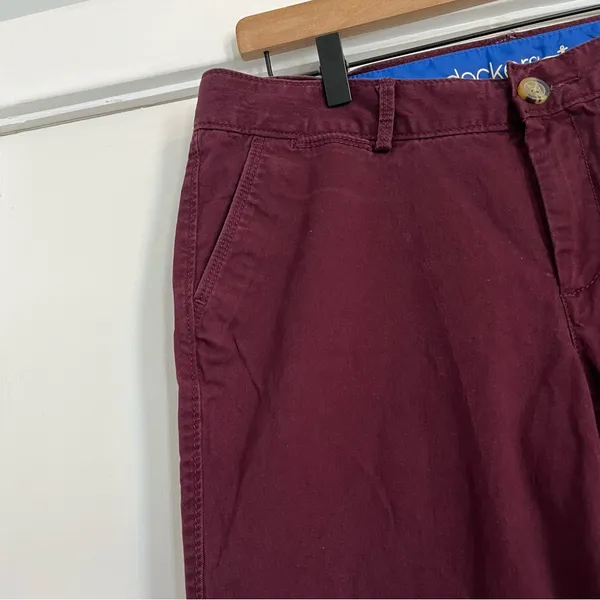 Dockers bootcut burgundy maroon dark red Y2K prep style khakis Women’s size 10 - Image 2