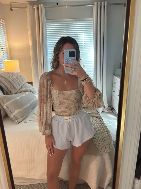 Free People cropped long sleeve top - Image 2