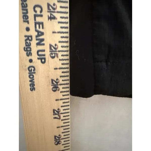 Athleta Women's Black Ankle Pull-On Pants 4 Nylon Spandex 27" Zip Pocket - Image 3