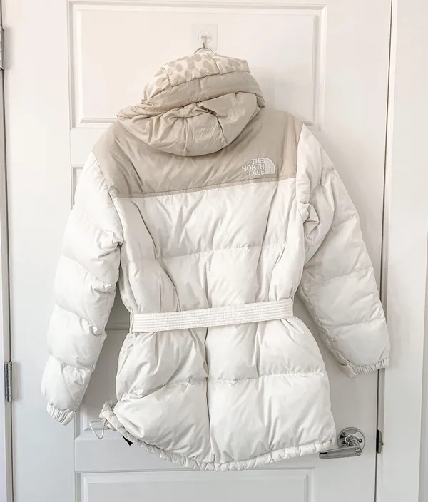The North Face Nuptse Belted mid puffer jacket coat - Image 6