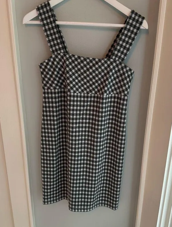 Lou & Grey Gingham Ponte Strappy Dress - Image 2