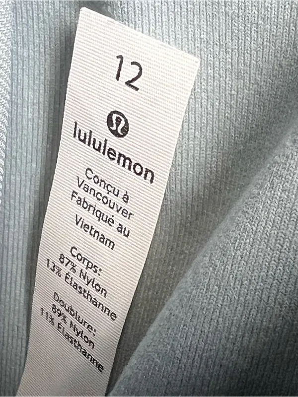 Lululemon Define Jacket in Hazy Jade Full Zip Size 12 Light Blue Green Active - Image 8