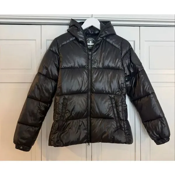 Save the Duck padded black puffer jacket ultra lite size small - Image 3
