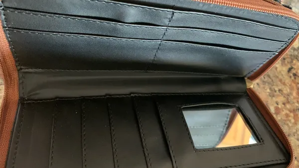 Mexican Stitched Wallet Brown - Image 4