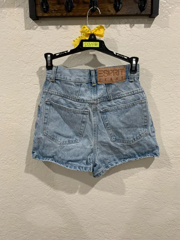 Esprit Vintage High Rise Denim Short Shorts - Image 4