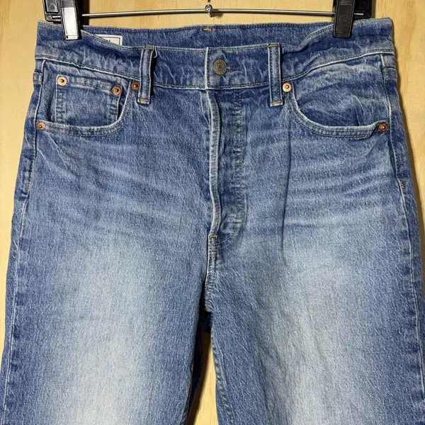 GAP Women's Cheeky Straight High Rise Jeans Size 30 10R Medium Wash Denim - Image 2