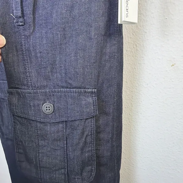 Calvin Klein Collared Denim Shirt jean Dress Sleeveless Y2K small retro 80's NWT - Image 7