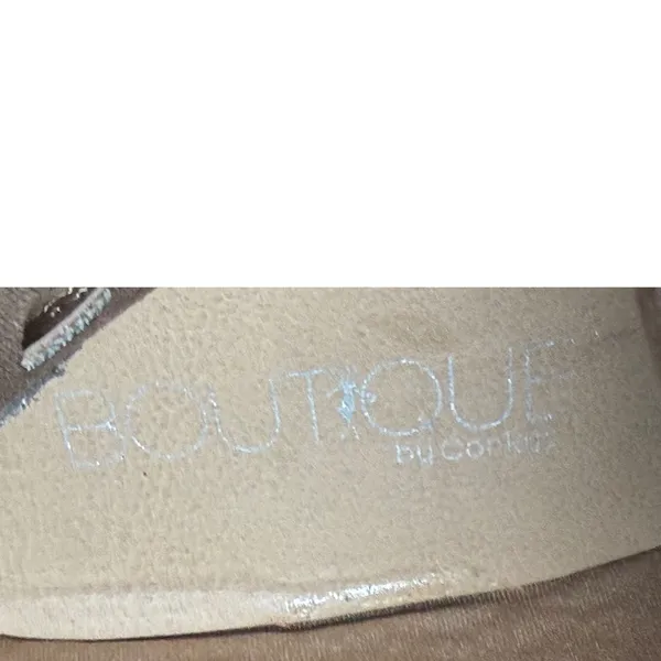 Boutique by Corkys Gabbie Taupe Perforated‎ Lace Up Back Tall Boots Womens 11 - Image 2
