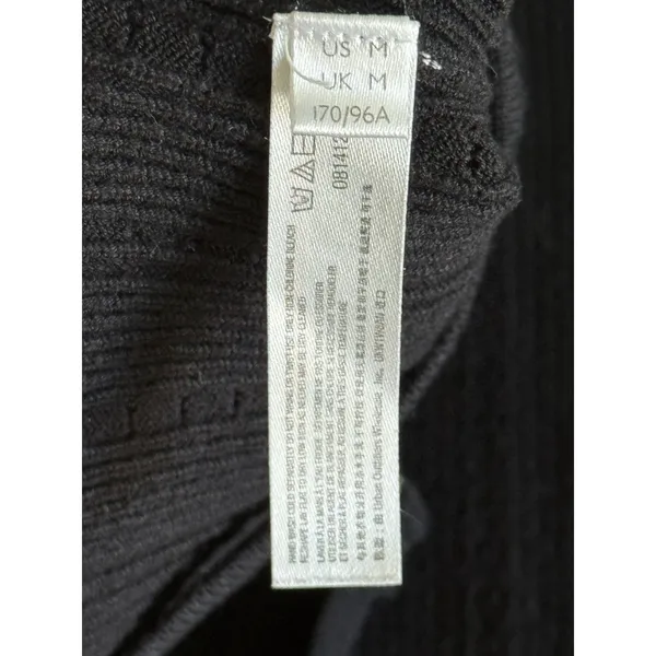 Intimately Free People 90s Babe Knit 2 Piece Set Medium Black Crop Top & Skirt‎ - Image 6