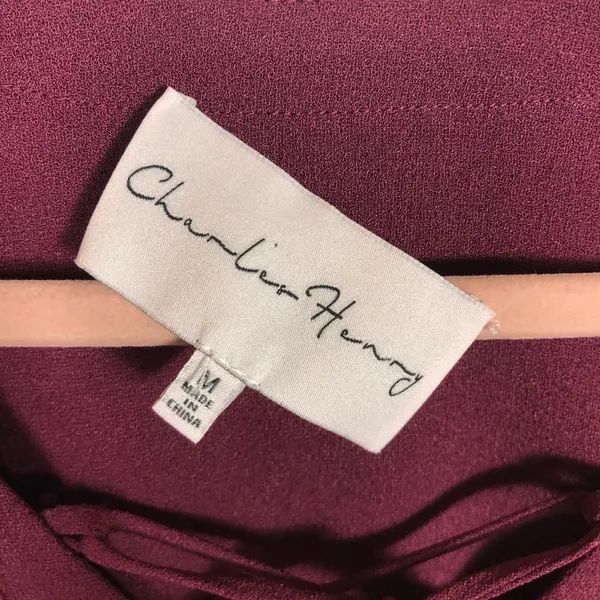 Charles Henry maroon‎ dress - Image 4