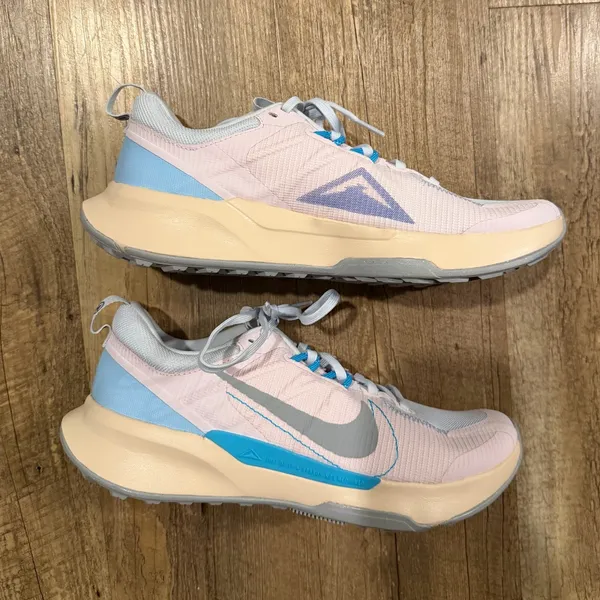 Nike JUNIPER TRAIL Running 2 NEXT NATURE 'PEARL PINK RACER BLUE' Women's - Image 3