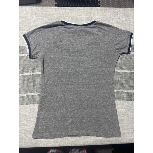 5th and Ocean Red Sox V Neck T Shirt Women's Medium Gray‎ Baseball Tee - Image 5