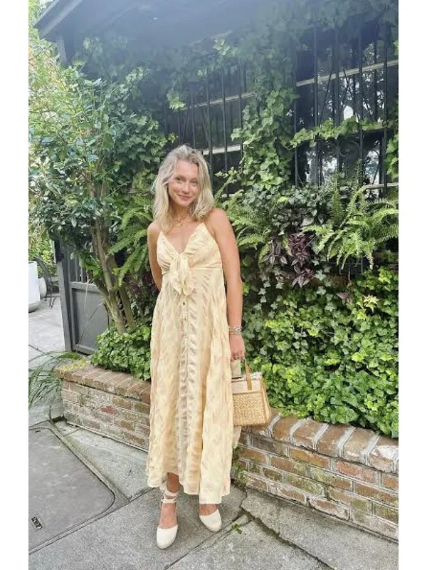 FREE PEOPLE Via Gingham Cotton Seersucker Sundress Creamsicle Combo Eve Medium - Image 2