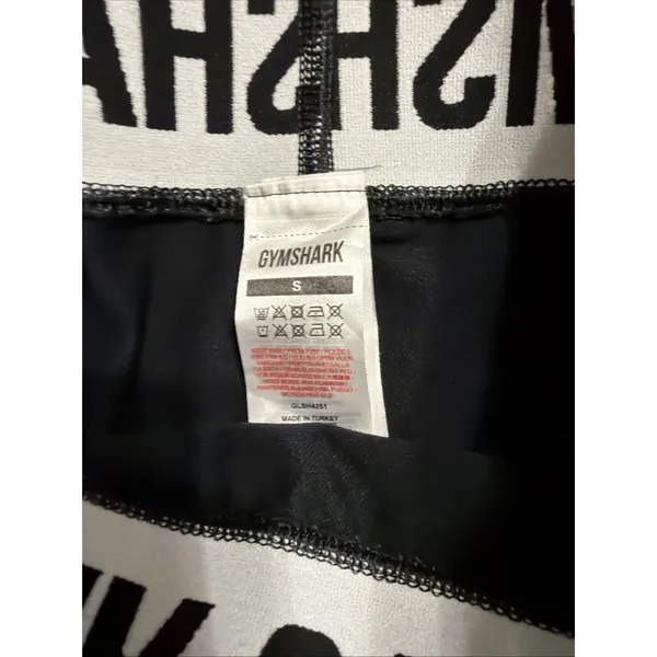 Gymshark Fit Seamless Black Shorts Women's S Logo Non Slip Waist Stretch Lift - Image 5
