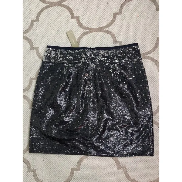 J. Crew sequin classic mini pleated front pockets skirt, size 4, 28623,MSRP $138 - Image 8
