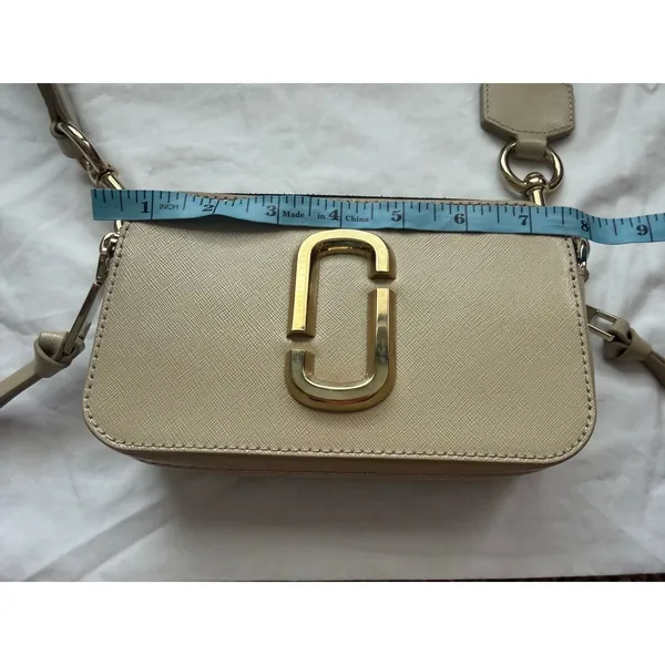 Marc Jacobs Snapshot Crossbody Bag Khaki Saffiano Leather M0014867-223 NEW - Image 3
