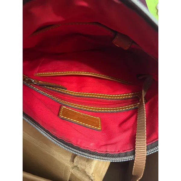 Dooney & Bourke fuschia Pink Nylon Leather Trim Crossbody Messenger Bag J8416851 - Image 12