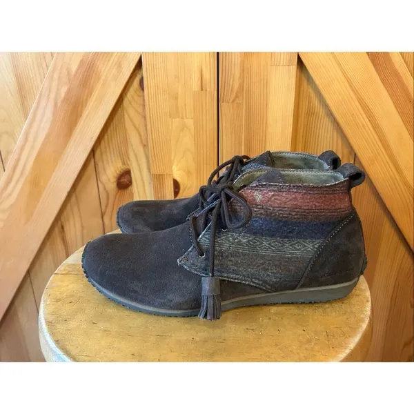 Eddie Bauer Size 7.5 Transition Brown Suede Lace-Up Chukka Boots 6180-266 - Image 3