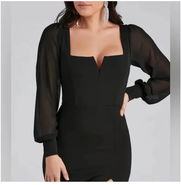 Windsor Black Formal Dress Long - Image 2