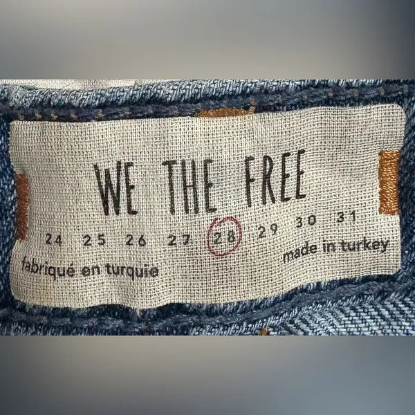 We the Free Denim‎ Button-Up Skirt Size 28 EUC - Image 4