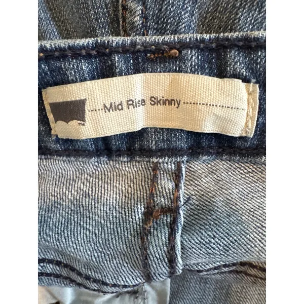Levis 524 Too Superlow Skinny Jeans Womens 10M Medium Wash Blue Denim Low Rise‎ - Image 11