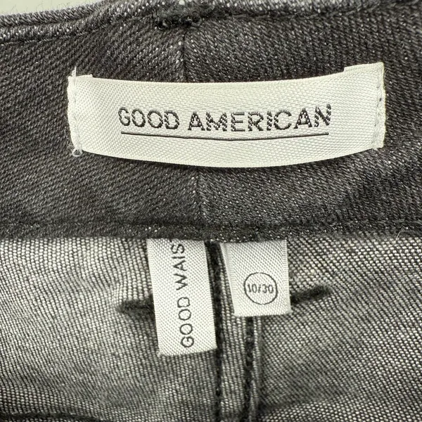 Good American Size 10 30 Good Waist Black Denim Jean Pants Skinny‎ Fit - Image 4