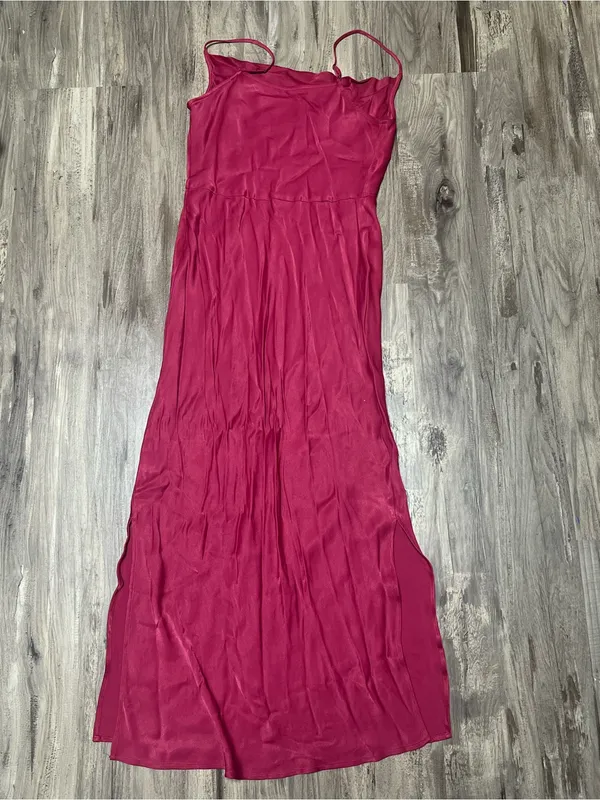 Anthropologie Fuchsia Pink Midi Slip Dress - Image 4