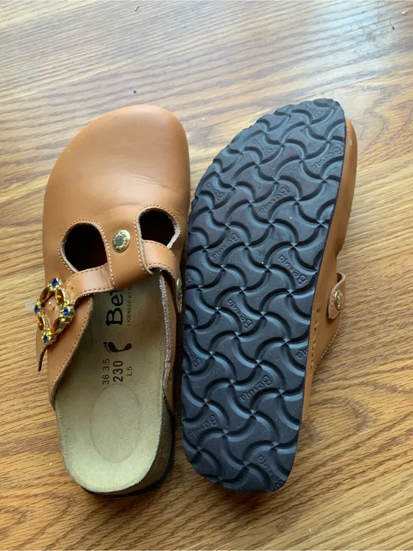 Birkenstock Betula Women Slip On Shoes Size 5 Brown Tan Fall Casual Clogs - Image 5