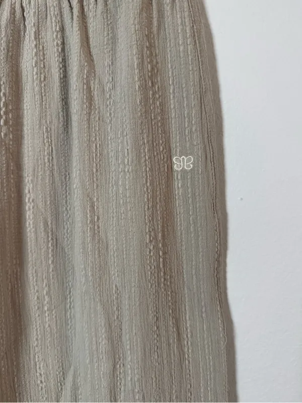 Albion Cropped Wide Leg Cotton Pants - Image 2