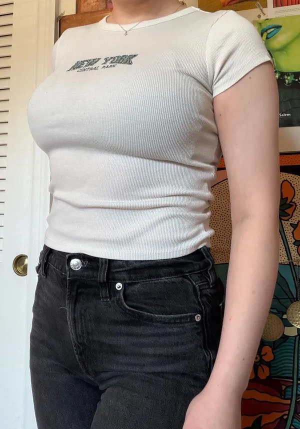 Orange Kiss ribbed tshirt - Image 2