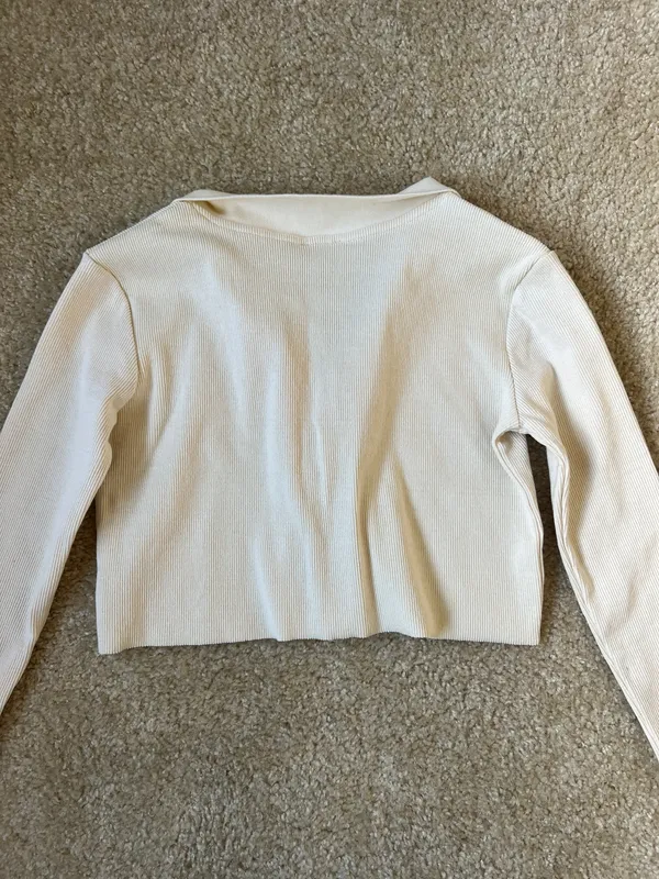 Princess Polly Cropped Long Sleeve Top - Image 6