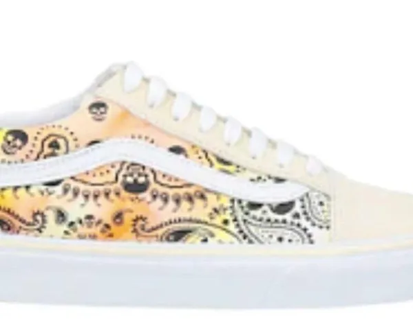 Vans Old Skool Bandana Flame Beige Orange size 8.5 - Image 3