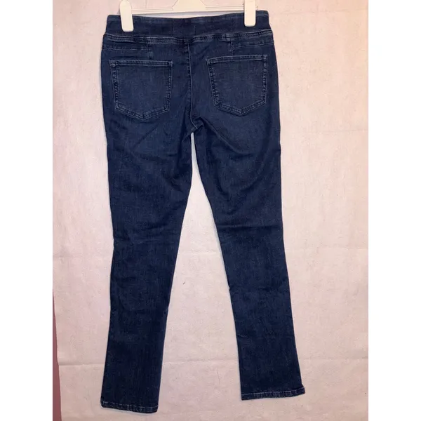 We The Free‎ Double Dutch Free People Dark Wash Split Hem Pull On Skinny Jeans - Image 10