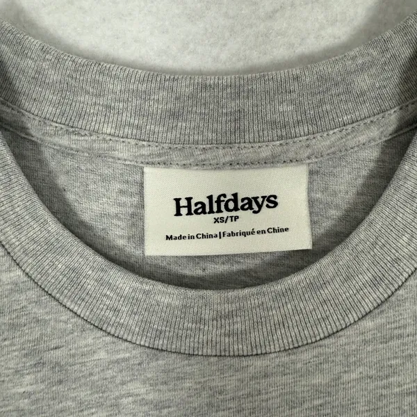 Halfdays Hike‎ Club T Shirt Womens XS Gray Graphic Tee Short Sleeve New - Image 4