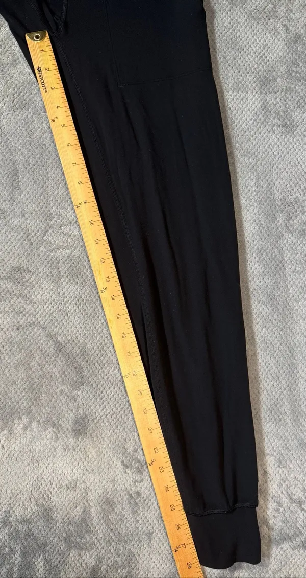 Lululemon Align Size 2 Black High Rise Pocket Jogger Cuffed Athletic Pants - Image 9