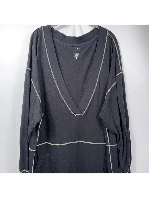 Natural Life Black Cotton Harem Jumpsuit Size XL - Image 3