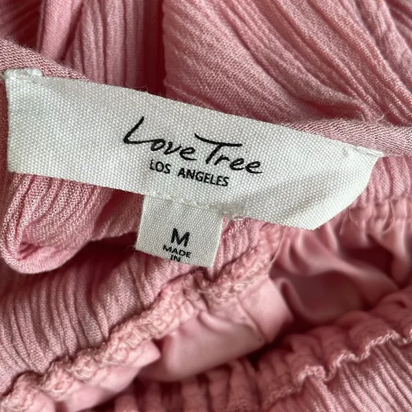 Love Tree Pink Gauzy Embroidered Maxi Dress - Image 5
