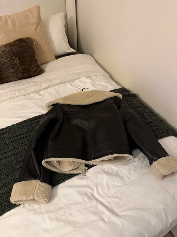 NA-KD Shearling Lined Jacket  - Image 5