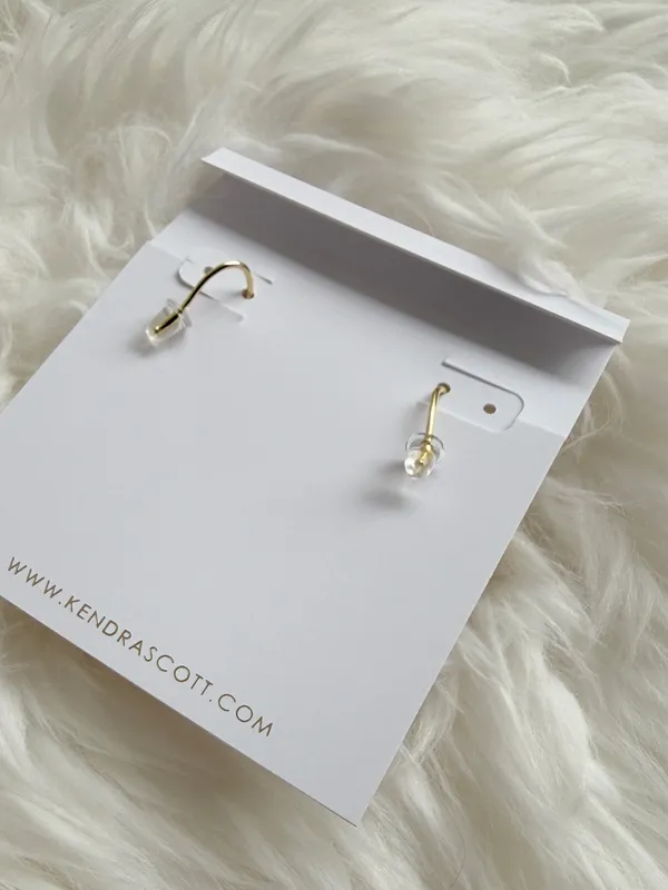 Kendra Scott HAISLEY HEART DROP EARRINGS GOLD BLUSH IVORY MOTHER OF PEARL - Image 4