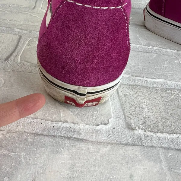 Vans Sk8-Hi Top Sneakers Pink Womens 9 Mens 7.5 Canvas Suede Lace Up Shoes 40EU‎ - Image 11
