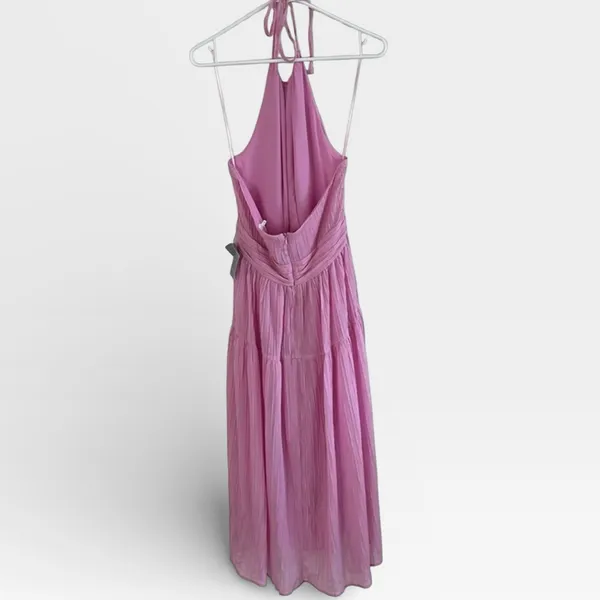 ASTR The Label Halter Neck Midi Maxi Open Back Light Pink SMALL - Image 4